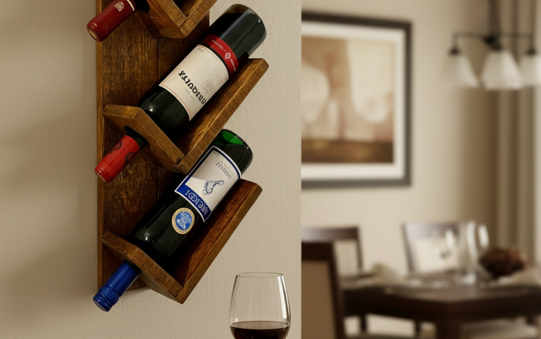 You are currently viewing Rustic Wine Wall Rack