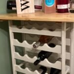 Beautiful Custom Rustic Wine Rack with Top